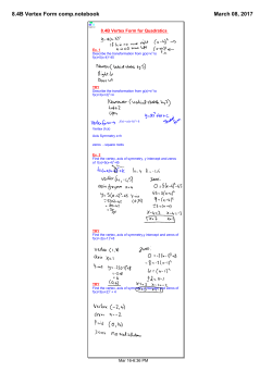 8.4B Vertex Form comp.notebook