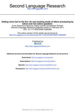 An eye-tracking study of idiom processing by native and