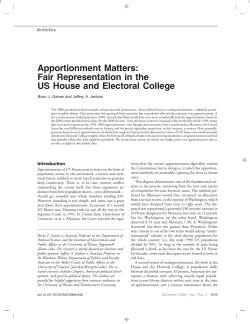 Apportionment Matters: Fair Representation in the US House and