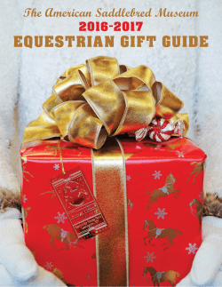 to view our Gift Catalogue - The American Saddlebred Museum