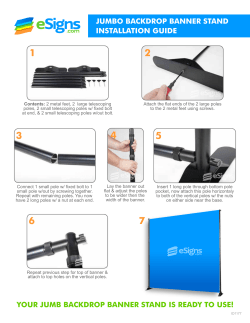 Jumbo Backdrop Banner Stand Installation