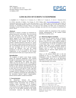 LOSS RATES OF EUROPA`S EXOSPHERE