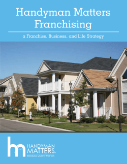 Handyman Matters Franchising