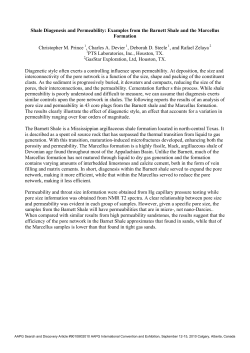 ABSTRACT: Shale Diagenesis and Permeability: Examples from the