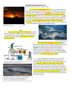 Non-Renewable Resource Use