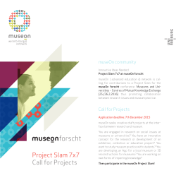 Project Slam 7x7 Call for Projects