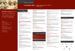 Mongolian Expansion and Its In  uence on Development in the