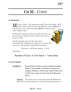 ch 24 peanuts and coins