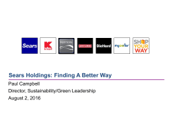 Sears Holdings: Finding A Better Way