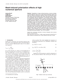 Mask-induced polarization effects at high numerical aperture