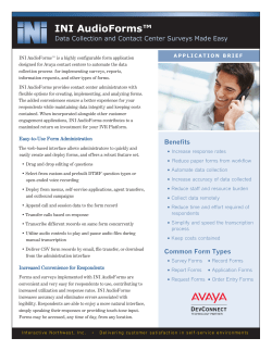 INI AudioForms - Interactive Northwest, Inc.