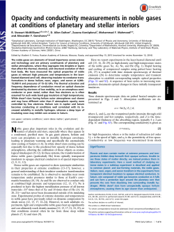 Opacity and conductivity measurements in noble gases at conditions