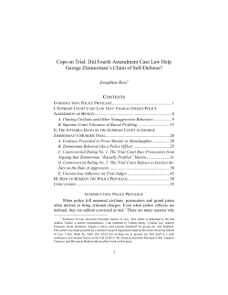 Cops on Trial: Did Fourth Amendment Case Law Help George