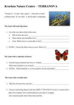 Kvarken Nature Centre - TERRANOVA