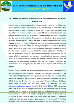 Parti pour la D&eacute;mocratie au Rwanda-Ihumure