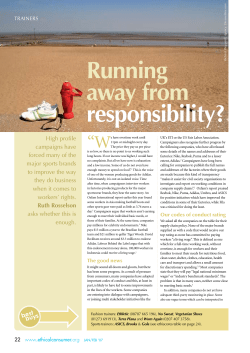 Running away from responsibility?