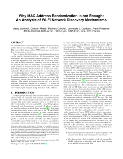 Why MAC Address Randomization is not Enough