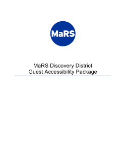 MaRS Guest Accessibility Package