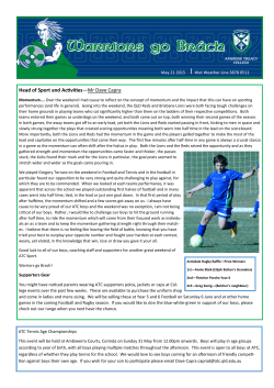 Head of Sport and Activities—Mr Dave Capra