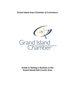 Starting a Business Plan - Grand Island Chamber of Commerce
