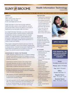Health Information Technology - myCollege