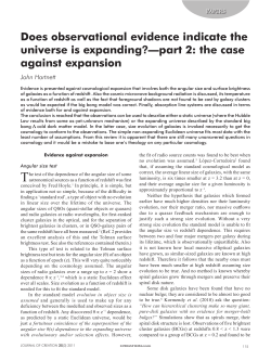 Does observational evidence indicate the universe is expanding