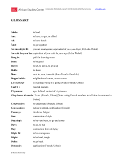 glossary - Boston University