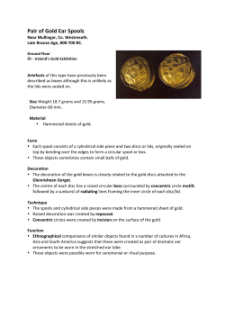 Pair of Gold Ear Spools