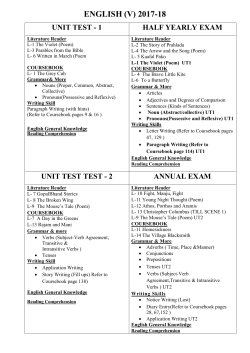 Syllabus_Class 5
