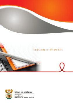 Field Guide to HIV and STIs - Department of Basic Education