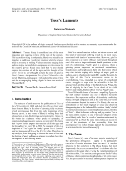 Tess`s Laments