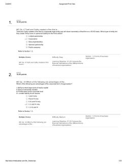 FIN 381 - Practice Test 1