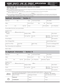principal reason(s) for adverse action