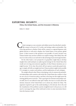 exporting security - US Naval War College