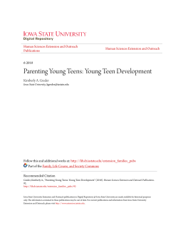 Parenting Young Teens: Young Teen Development
