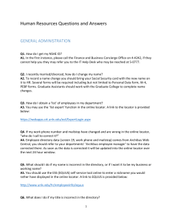 FAQs for Human Resources