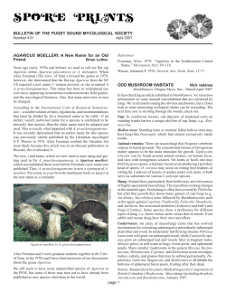 April - Puget Sound Mycological Society