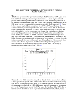 the growth of the federal government