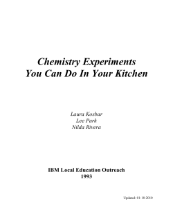 Chemistry Experiments You Can Do In Your Kitchen