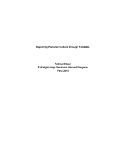Peruvian culture through folktales