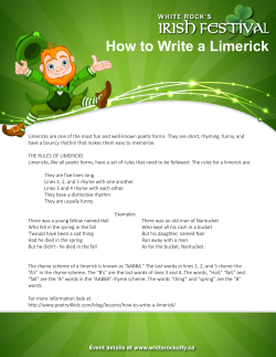 How to Write a Limerick