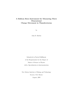 A Balloon Born Instrument for Measuring Three Dimensional Charge