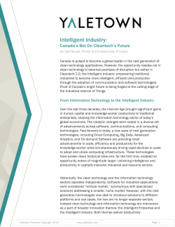 Intelligent Industry - Yaletown Venture Partners