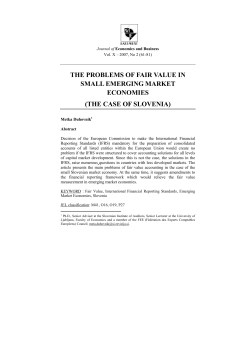 the problems of fair value in small emerging market economies