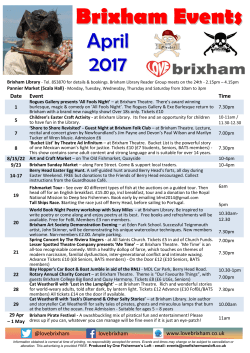 brixham monthly events now!