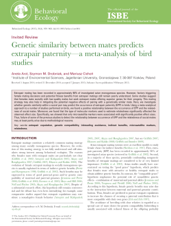 Genetic similarity between mates predicts