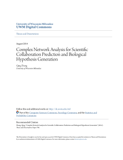 Complex Network Analysis for Scientific Collaboration Prediction