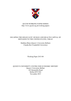 Escaping the Holocaust : human and health capital of