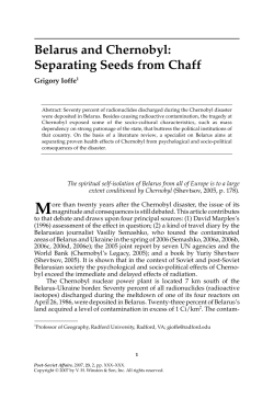 Belarus and Chernobyl: Separating Seeds from Chaff