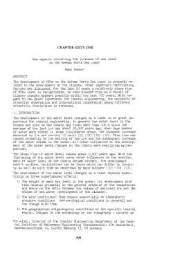 CHAPTER SIXTY ONE New aspects concerning the increase of sea